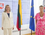 Komisarė Ylva Johansson: suprantame, kad Lietuva susidūrė su išskirtine agresijos forma, rasime būdų ir priemonių išspręsti šią krizę